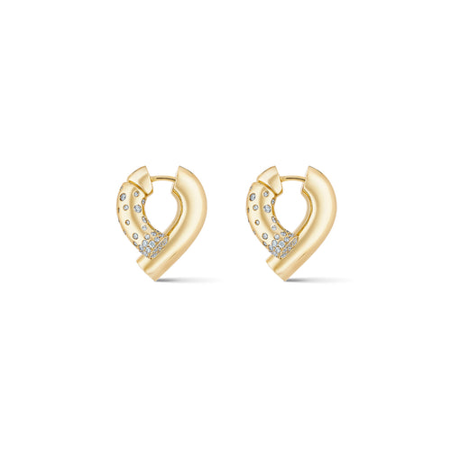 Diamond Oera Hoop Earrings
