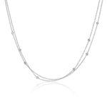 Diamond Layered Station Necklace