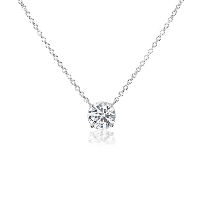 2.01ct Diamond Solitaire Pendant Necklace