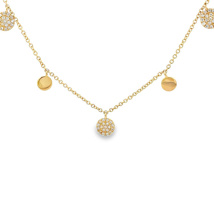 Diamond Disc by the Yard Necklace