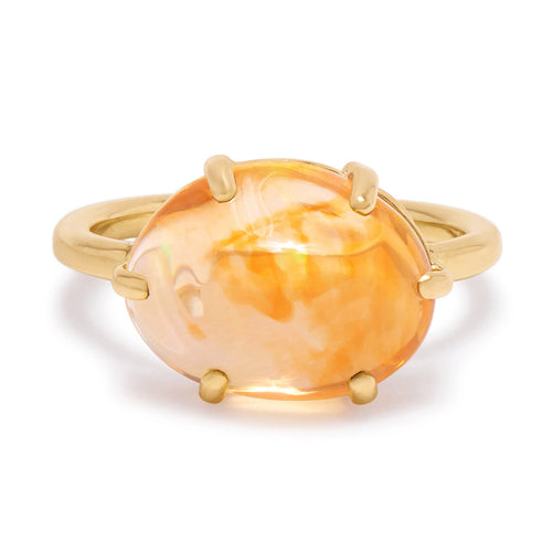 Mexican Fire Opal Cocktail Ring