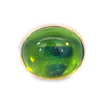Smooth Oval Peridot Ring
