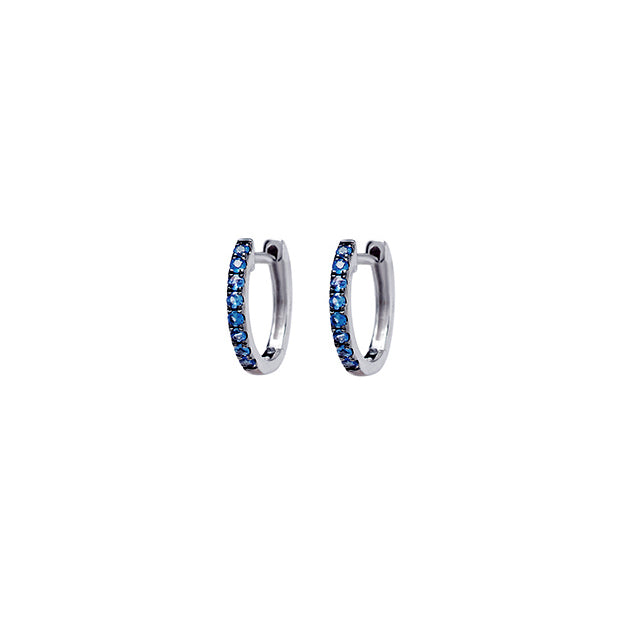 Sapphire Huggie Earrings