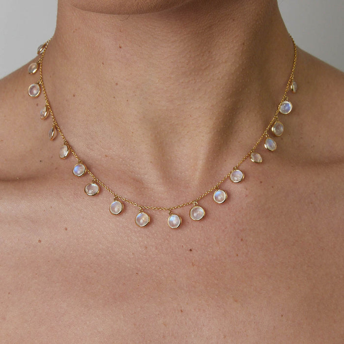 Moonstone Collar Necklace