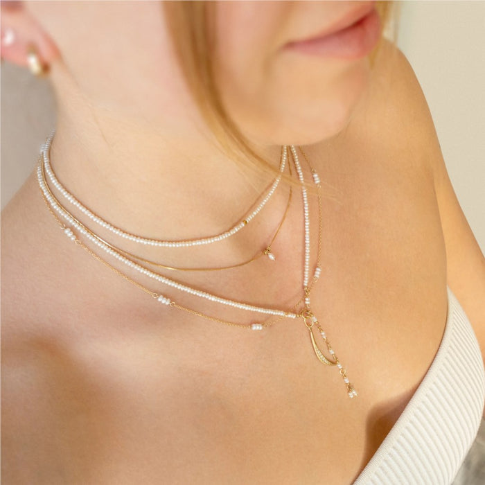 Pearl Convertible Bead Wrap Bracelet-Necklace