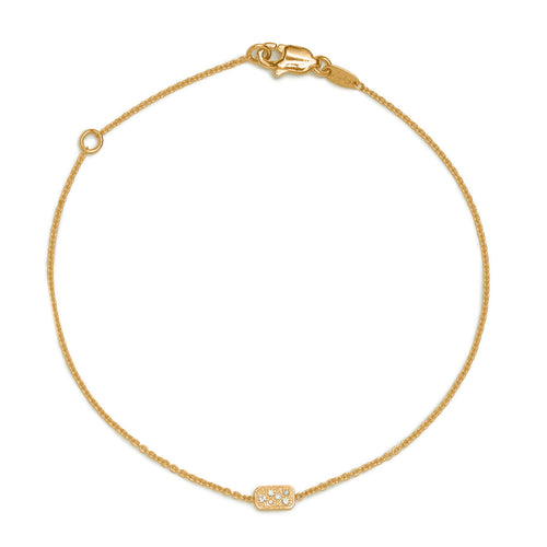 Pavé Diamond Disc Bracelet