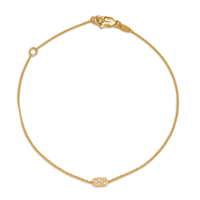 Pavé Diamond Disc Bracelet