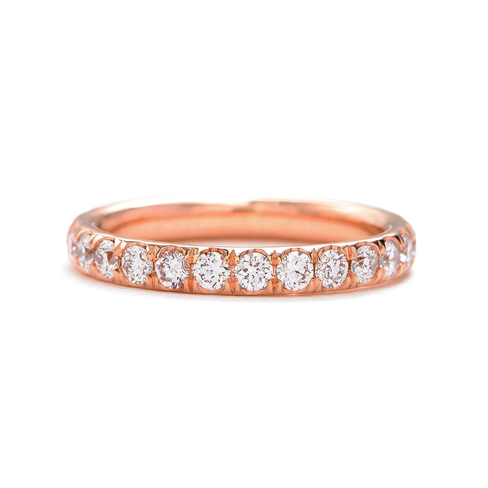 18K ROSE GOLD HANDMADE LARGE BAXTER MICROPAVE RING WITH 1.02 CTW ROUND BRILLIANT CUT DIAMONDS (G COLOR, SI1 CLARITY) BY G ST. CEREMONY

BAXTER LARGE - 2.1MM STONES, 2.8MM SHANK

NON-RESIZABLE

BW: 2.8MM
BH: 1.8MM