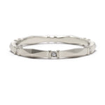 Diamond Viola Wedding Band