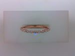 14K ROSE GOLD RENWICK 1/2 WAY DIAMOND WEDDING BAND FEATURING 0.30TCW ROUND BRILLIANT CUT DIAMONDS BY G.ST CEREMONY.