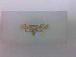 14K YELLOW GOLD KENMARE DIAMOND WEDDING BAND FEATURING 0.37TCW MARQUISE BRILLIANT CUT DIAMONDS BY CEREMONY