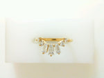 14K YELLOW GOLD ELDRIDGE DIAMOND BAGUETTE CONTOUR BAND BY CEREMONY
