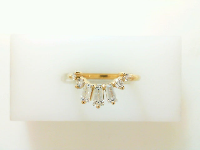 14K YELLOW GOLD ELDRIDGE DIAMOND BAGUETTE CONTOUR BAND BY CEREMONY