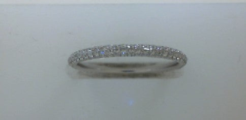 18K WHITE GOLD FULL ETERNITY MERCER BAND SET WITH 0.50TWT PAVE DIAMONDS (G COLOR, VS CLARITY)  BY GREENWICH ST CEREMONY

BW: 1.7mm
BH: 2mm