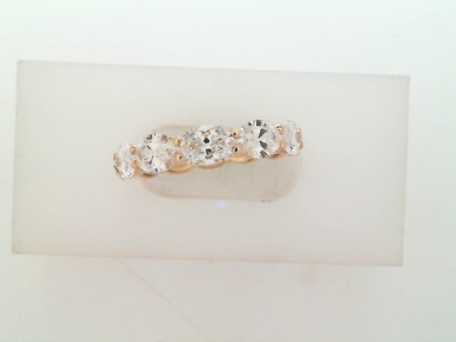 18K YELLOW GOLD OLIVER FULL ETERNITY OVAL DIAMOND BAND WITH 3.72TCW GIA CERTIFIED DIAMONDS (D-E COLOR, SI CLARITY) BY GST CEREMONY