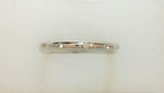 18K WHITE GOLD CARLISLE WEDDING BAND WITH 0.16TCW ROUND BRILLIANT DIAMONDS BY G.ST CEREMONY.