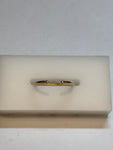 14K YELLOW GOLD CLINTON (CUFF) WEDDING BAND  BY GREENIWCH ST. CEREMONY.

-1.6mm wide, with opening to fit diamond of client's engagement ring
-Measure clients engagement ring so that opening is as small as possible on either side of diamond
-14K yello