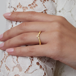 Twyla Diamond Contour Wedding Band