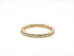 18K YELLOW GOLD PIKE SMALL PAVE FULL ETERNITY DIAMOND BAND WITH 0.20TCW ROUND BRILLIANT DIAMONDS (G/H COLOR, SI2 CLARITY) AND FEATURING CLOSED AZURES HALF WAY AROUND ETERNITY BY G.ST CEREMONY

RING SIZE: 6.5