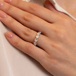 2.00tcw Oliver Half Diamond Eternity Wedding Band