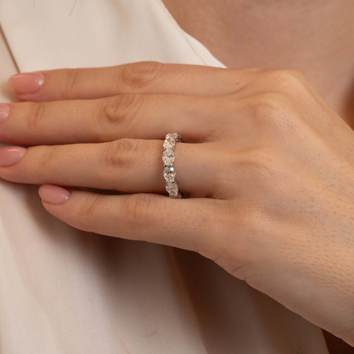4.78tcw Oliver Full Diamond Eternity Wedding Band
