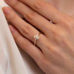 Petite Ann 1.03ct Oval Cut Diamond Three Stone Engagement Ring