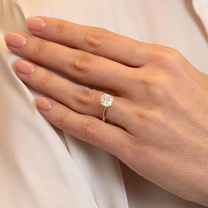 Baxter 2.50ct Lab Cushion Cut Diamond Engagement Ring