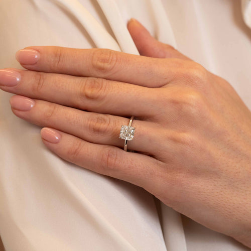 Baxter 2.54ct Lab Cushion Cut Diamond Engagement Ring Image 2