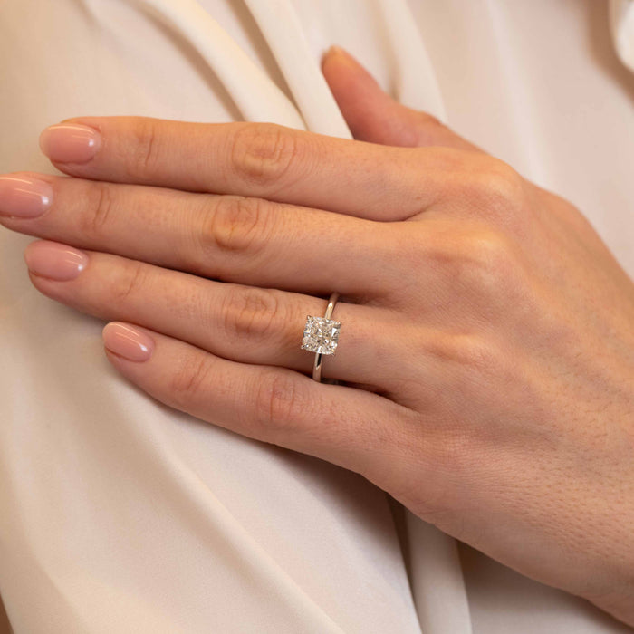 Baxter 2.54ct Lab Cushion Cut Diamond Engagement Ring