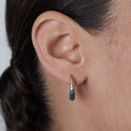 Diamond The Arch Power Mini Hoop Earrings Image 2