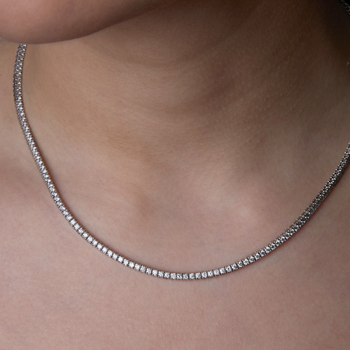 7.00tcw Tribeca Tennis Necklace Image 2