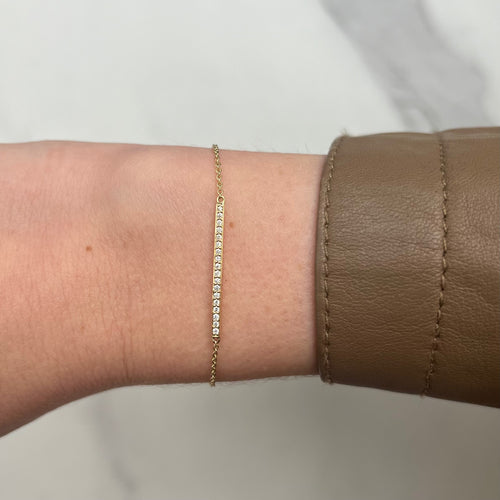 Diamond Bar Bracelet Image 2