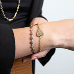 Grey & Old Euro Diamond Tennis Bracelet