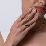 Scattered Tsavorite Cigar Band