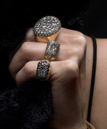 Black Diamond Baby Malak Caviar Ring Image 2