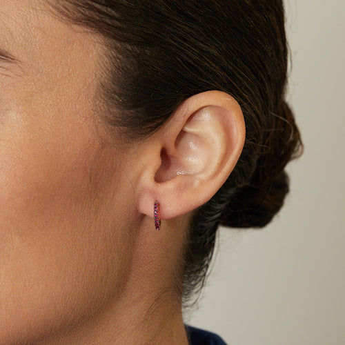 Ruby Petite Huggie Earrings Image 2
