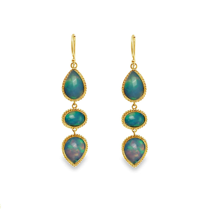 Opal Trio Drop Earrings