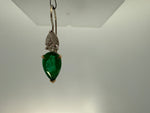 Emerald & Diamond Drop Earrings