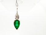 Emerald & Diamond Drop Earrings