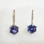 Tanzanite & Diamond Drop Earrings