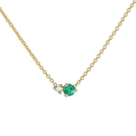 Emerald & Diamond Necklace