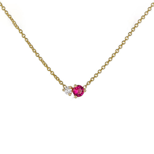 Ruby & Diamond Necklace