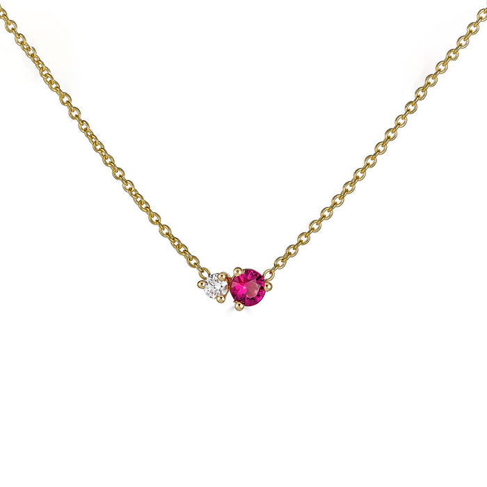 Ruby & Diamond Necklace