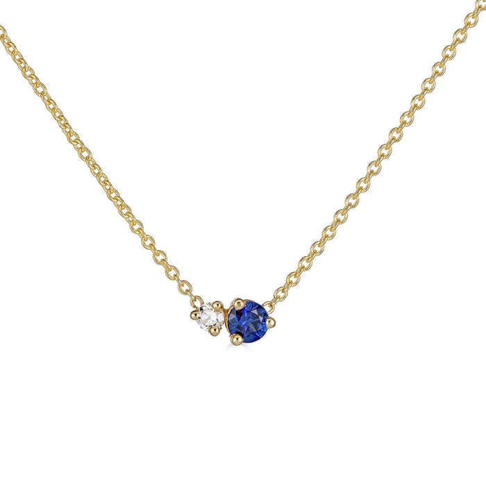 Sapphire & Diamond Necklace