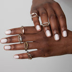 Gold Heavy Curb Chain Ring