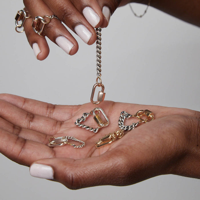 Gold Heavy Curb Chain Ring