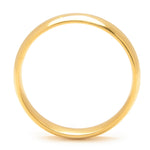 18K YELLOW GOLD 'WALKER" 5 MM COMFORT FIT LIGHT WEDDING BAND WITH HIGH POLISH FINISH BY GREENWICH ST. CEREMONY