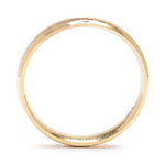 14K YELLOW GOLD DELANCY 3MM WIDE STANDARD WEIGHT STANDARD FIT WEDDING BAND WITH POLISHED FINISH BY G ST. CEREMONY

SIZE 5.5