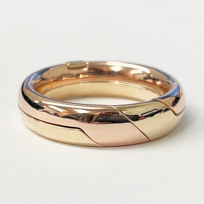 Medium Rose and Yellow Gold DiMe Ring