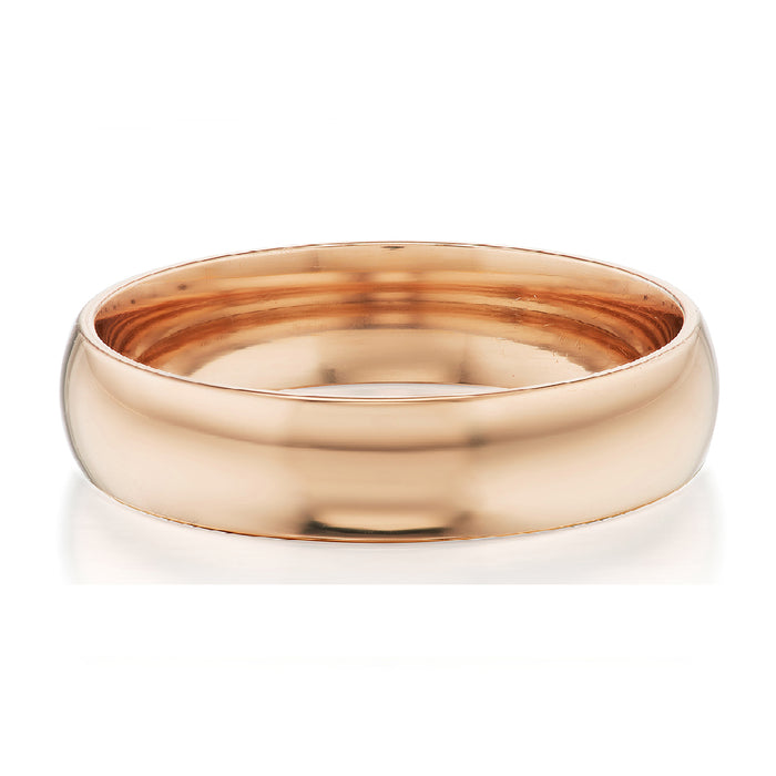 18K ROSE GOLD "WALKER" 4MM WIDE LIGHT COMFORT FIT WEDDING BAND WITH MATTE FINISH BY GREENWICH ST. CEREMONY